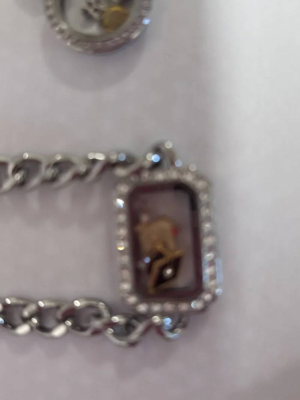 Origami Owl Bracelet Locket, Living Locket Base + charms